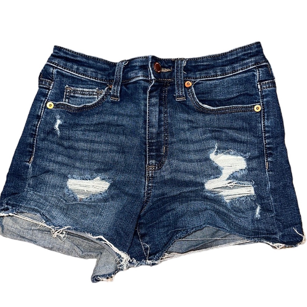High Rise Midi Shorts